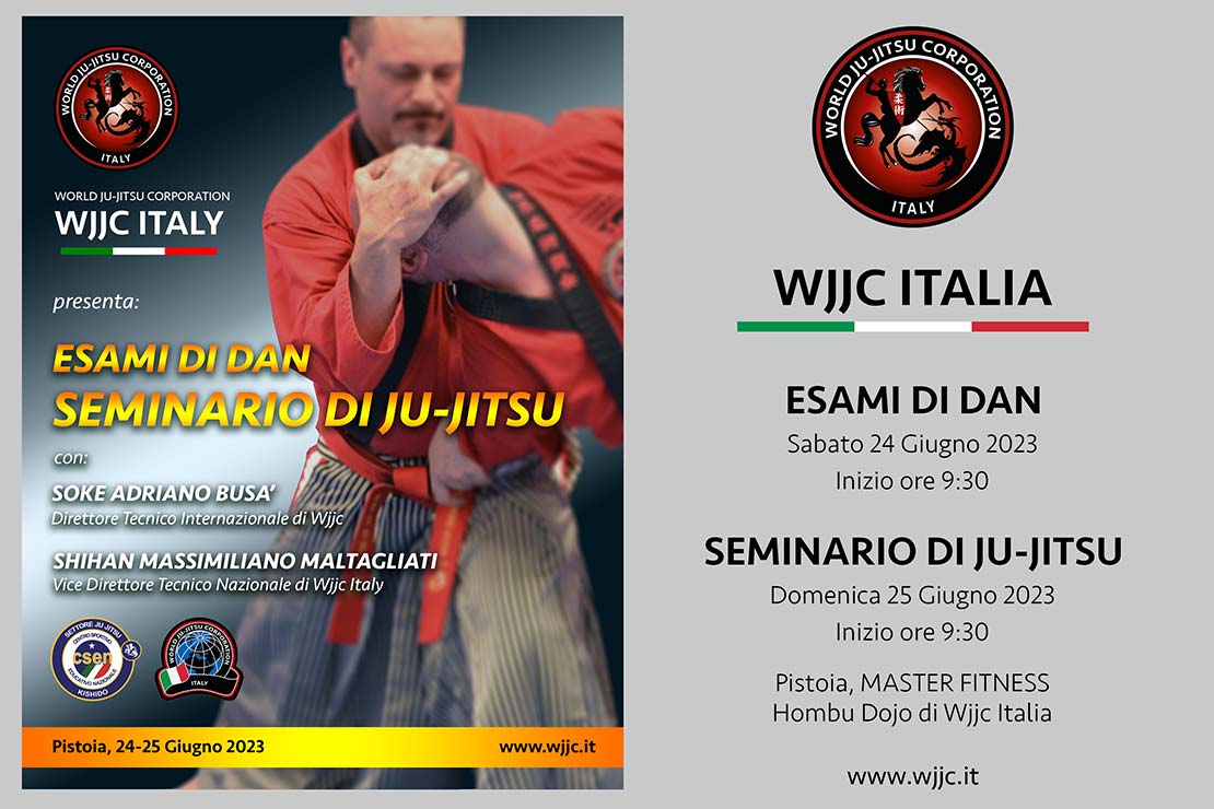 WJJC Pistoia - Esami di Dan e Seminario di Ju-Jitsu