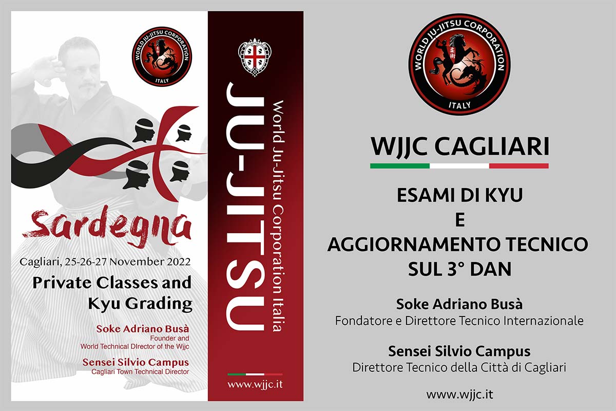 WJJC Cagliari - Esami di Kyu e aggiornamento tecnico 3° Dan
